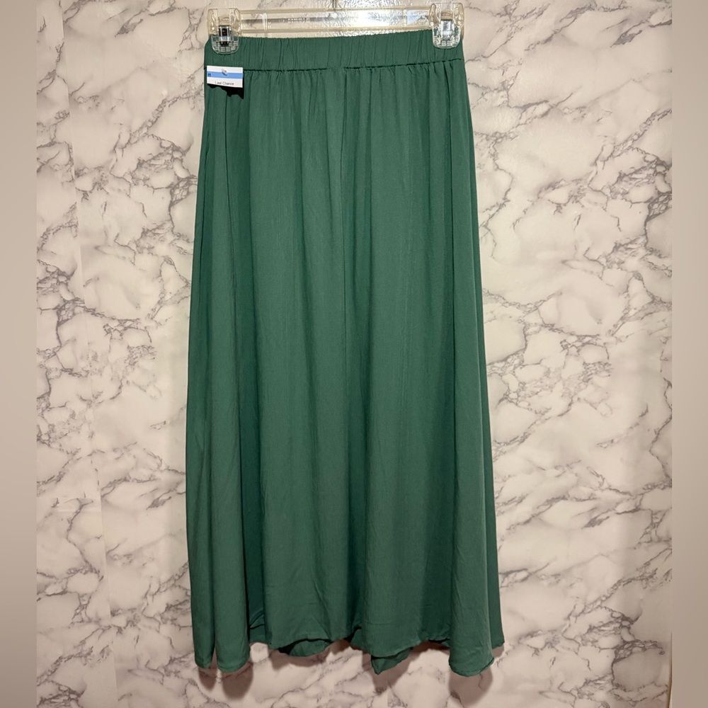 NEW Petal & Pup Ava Button Front Midi Skirt Green Size 0 - Picture 11 of 11